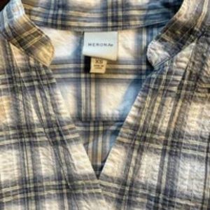 Merona XS Women’s Plaid Shirt